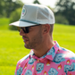 White Snowman Snapback / Performance Golf Hat