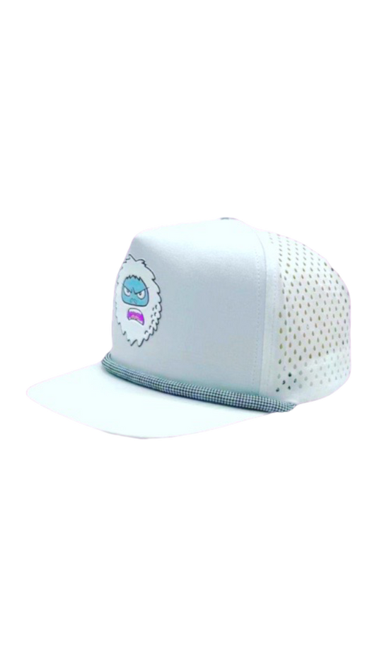 White Snowman Snapback / Performance Golf Hat